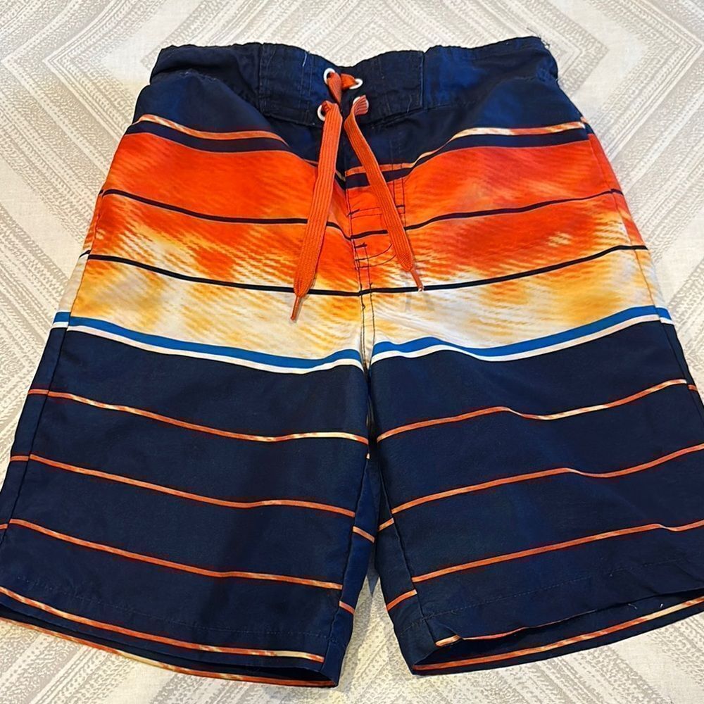 Tony Hawk Orange and Blue Swim Trunks - Size M